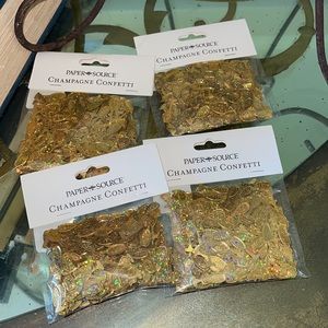 Champagne confetti from Paper Source new in bag fun for holiday parties 4 bags
